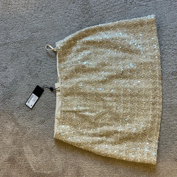 NEW Gianni Bini Sequin Tweed Jacket and skirt matching set - Picture 7 of 13